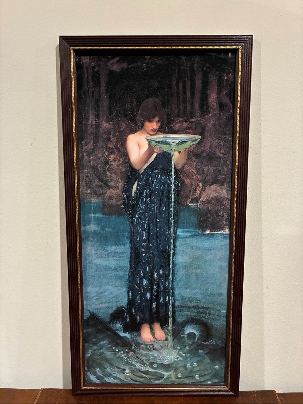 Circe Invidiosa Framed Print 11x21 John William Waterhouse Witch Hex Wall Art